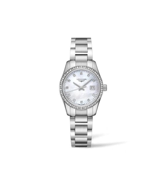 Longines L2.286.0.87.6 : Conquest Classic Quartz 29.5 Stainless Steel - Diamond / MOP