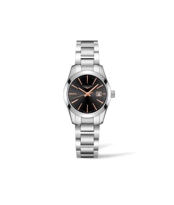 Longines L2.286.4.52.6 : Conquest Classic Quartz 29.5 Stainless Steel / Black