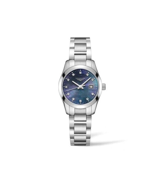 Longines L2.286.4.88.6 : Conquest Classic Quartz 29.5 Stainless Steel / Black MOP