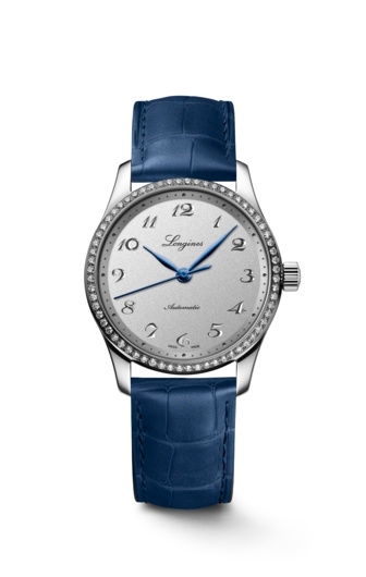 Longines L2.357.0.73.2 : Master Collection Date 34 Stainless Steel - Diamond / Silver