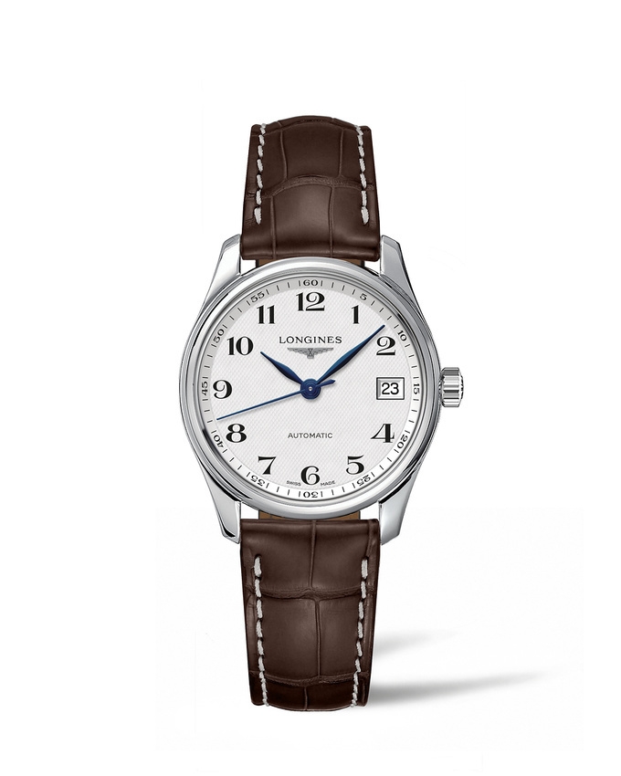 Longines L2.357.4.78.3 : Master Collection Date 34 Stainless Steel / Silver