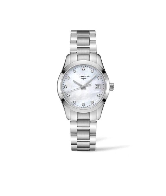 Longines L2.386.4.87.6 : Conquest Classic Quartz 34 Stainless Steel / MOP