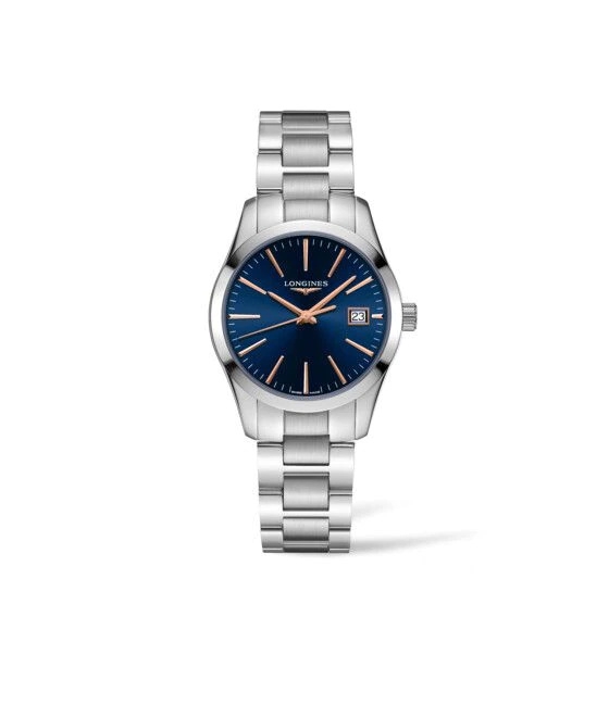 Longines L2.386.4.92.6 : Conquest Classic Quartz 34 Stainless Steel / Blue