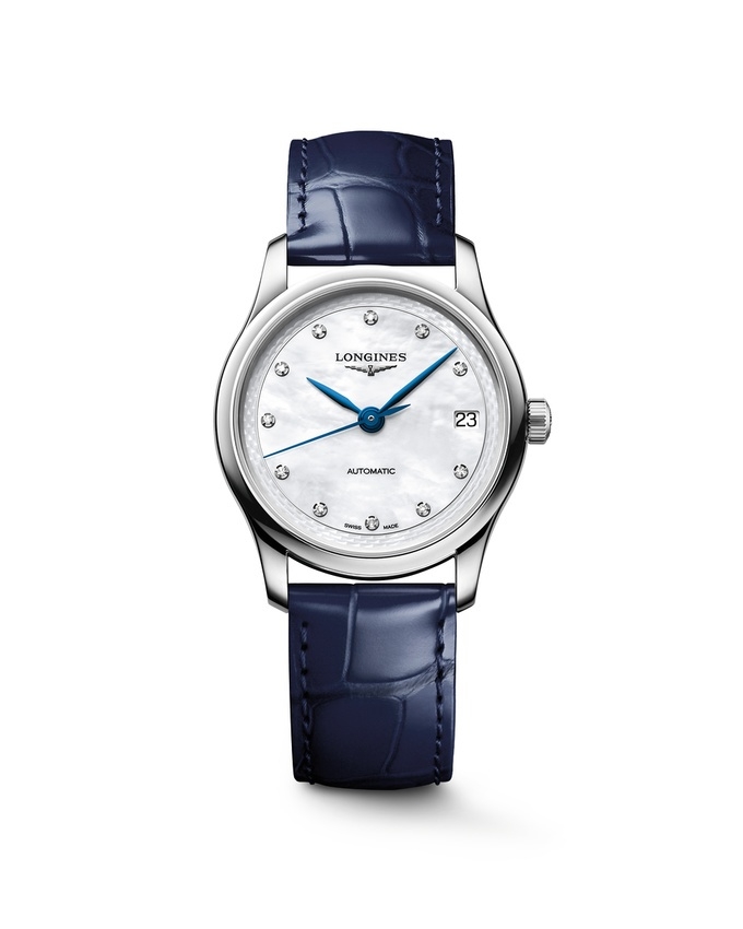 Longines L2.450.4.87.2 : Master Collection 34 Stainless Steel / MOP - Diamond