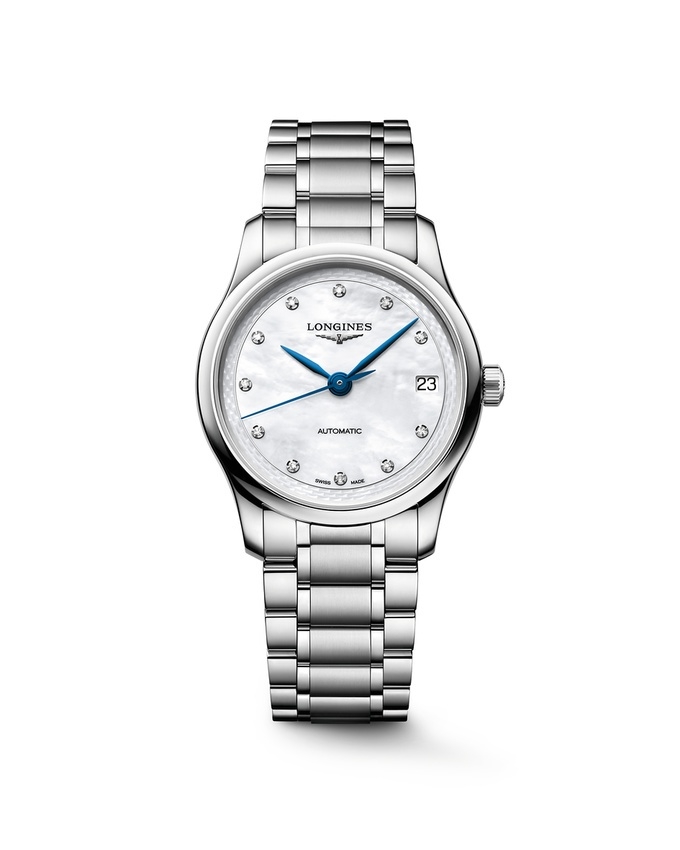 Longines L2.450.4.87.6 : Master Collection 34 Stainless Steel / MOP - Diamond / Bracelet