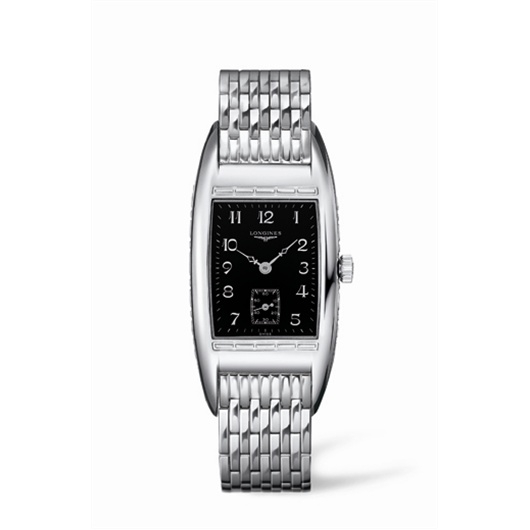 Longines L2.501.4.53.6 : BelleArti 25 Quartz Stainless Steel Black