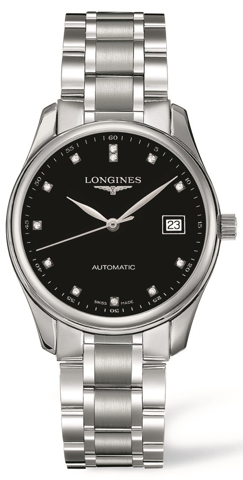 Longines L2.518.4.57.6 : Master Collection Date 36 Black Diamond / Bracelet