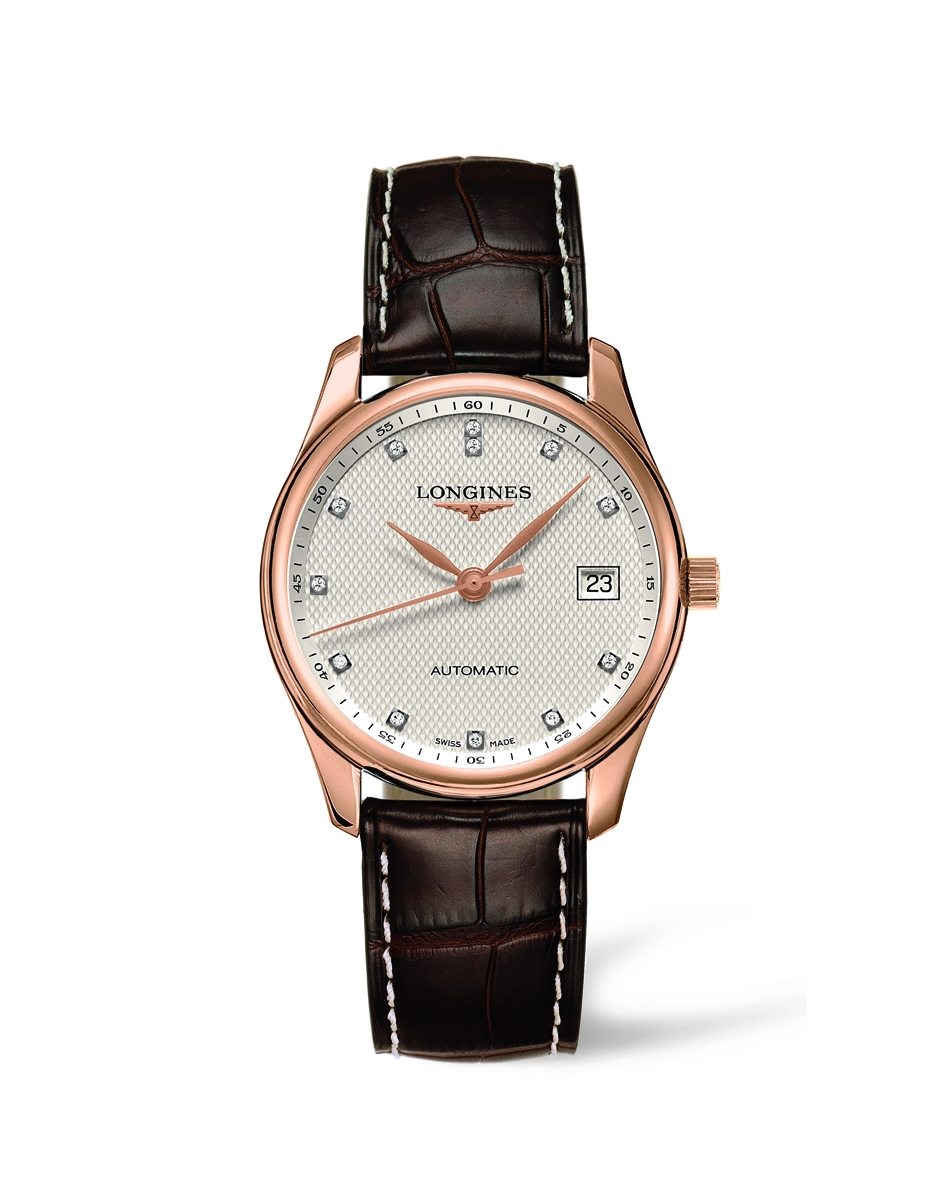 Longines L2.518.8.77.3 : Master Collection Date 36 Pink Gold Diamond