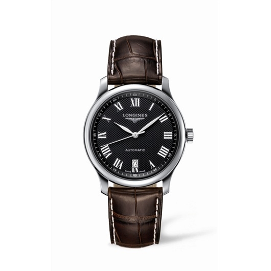 Longines L2.628.4.51.5 : Master Collection Date 38.5 Stainless Steel Black