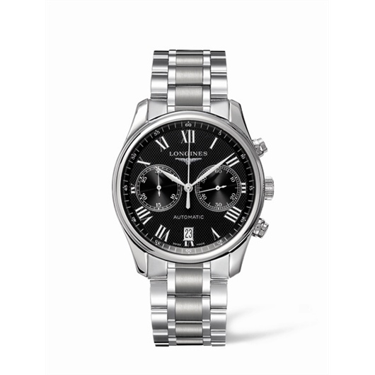 Longines L2.629.4.51.6 : Master Collection Chronograph 40 Stainless Steel / Black - Roman / Bracelet