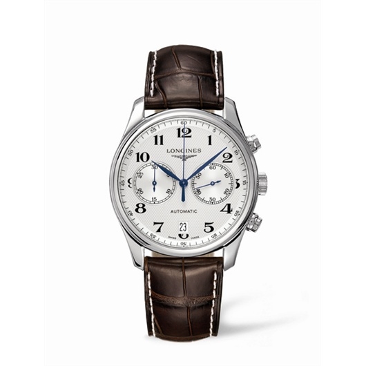 Longines L2.629.4.78.3 : Master Collection Chronograph 40 Stainless Steel / Silver / Strap