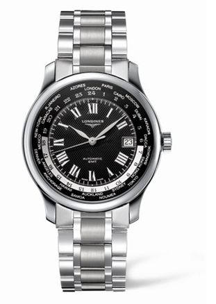 Longines L2.631.4.51.6 : Master Collection Worldtime Black Bracelet