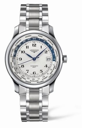 Longines L2.631.4.70.6 : Master Collection Worldtime Silver Bracelet