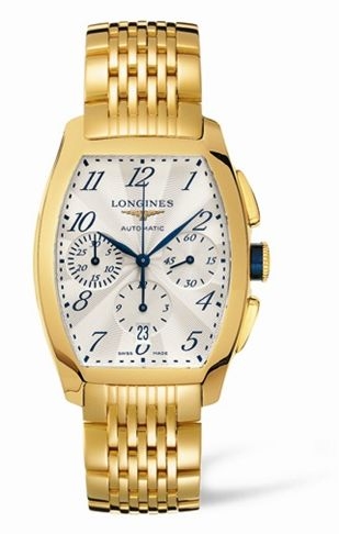 Longines L2.643.6.73.6 : Evidenza Chronograph Yellow Gold Bracelet