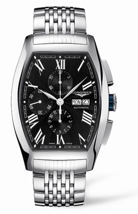 Longines L2.701.4.58.6 : Evidenza Chronograph XL Black Bracelet
