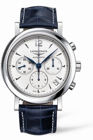 Longines L2.704.4.16.3 : Clous de Paris Chronograph Silver