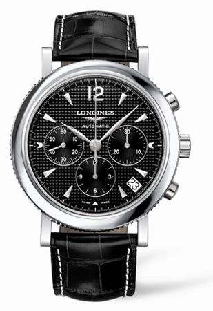 Longines L2.704.4.56.3 : Clous de Paris Chronograph Black