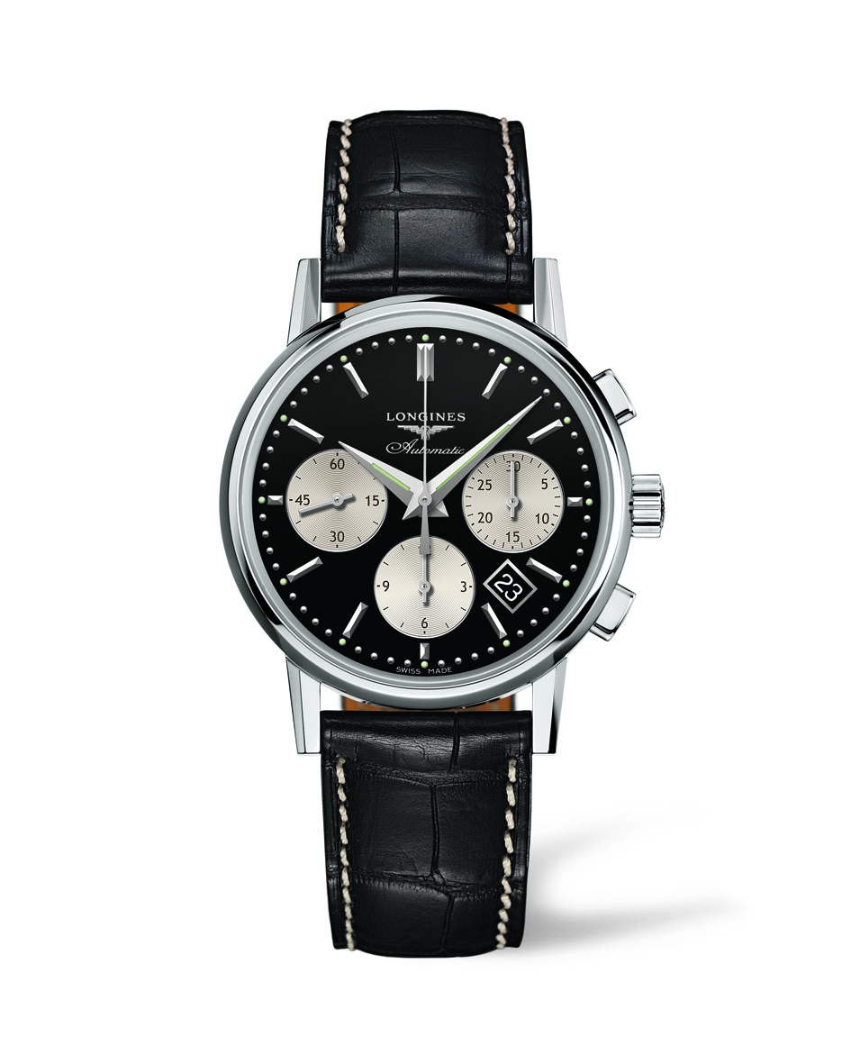 Longines L2.733.4.92.0 : Column-Wheel Chronograph Inverted Panda