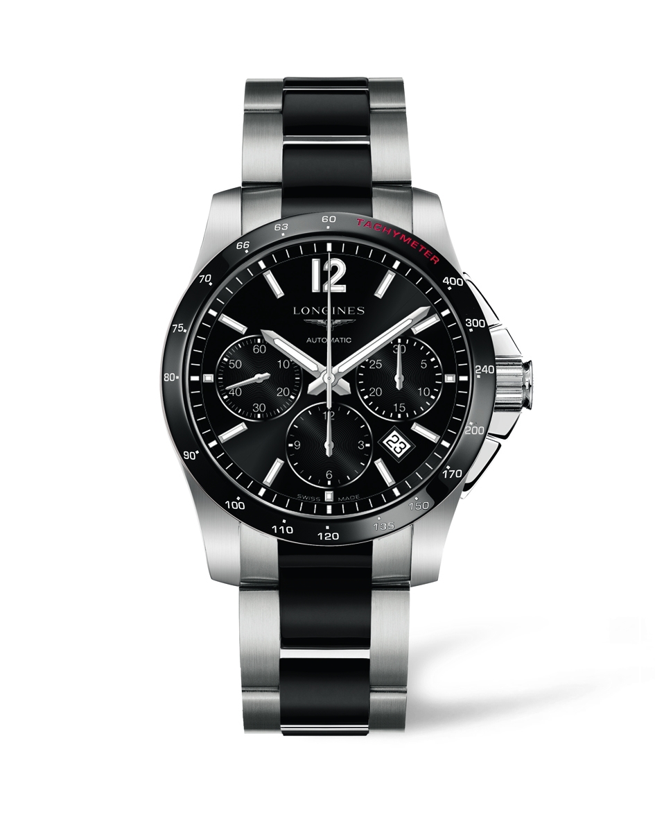 Longines L2.744.4.56.7 : Conquest Chronograph Automatic 41mm Ceramic