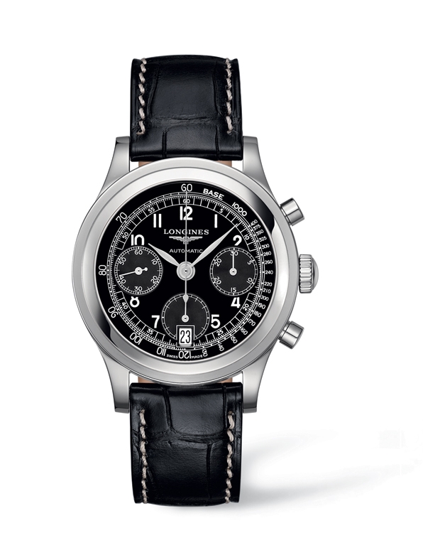 Longines L2.768.4.53.2 : Heritage 1942 Black