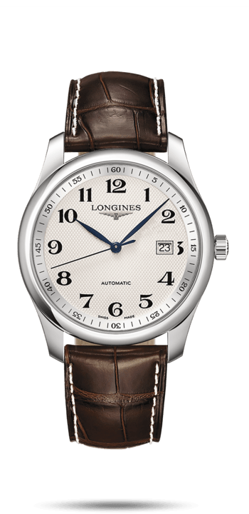 Longines L2.793.4.78.5 : Master Collection 40 Date Stainless Steel / Silver-Arabic / Alligator XL