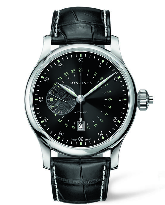 Longines L2.797.4.53.0 : Heritage Twenty-Four Hours Single Push-Piece Chronograph