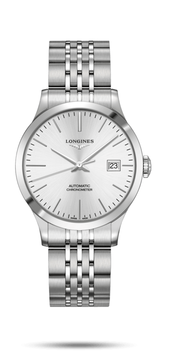 Longines L2.820.4.72.6 : Record 38.5mm Stainless Steel / Silver / Bracelet