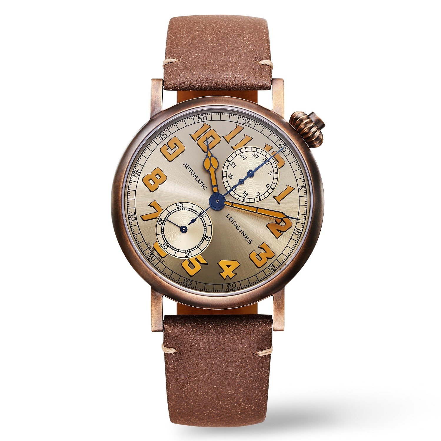 Longines L2.825.1.33.2 : Avigation Watch Type A-7 1935 41 Bronze / Champagne / The Hour Glass