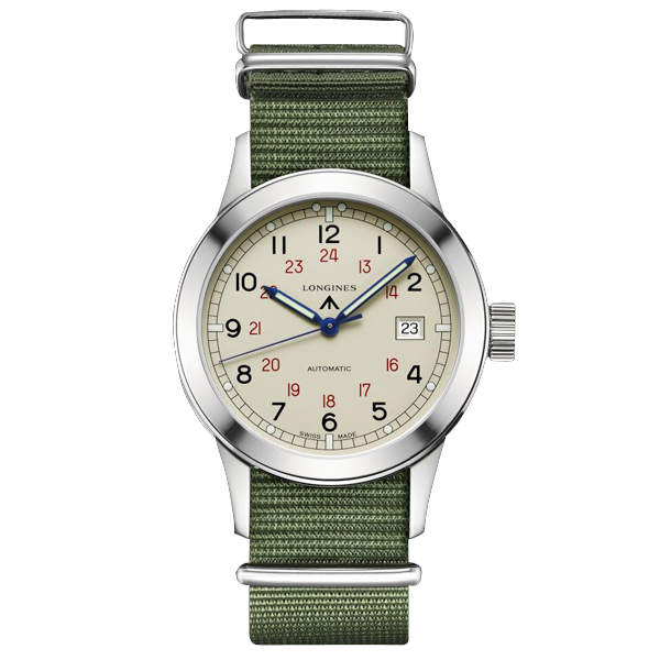 Longines L2.832.4.73.5 : Heritage Military COSD Ivory