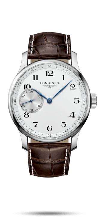 Longines L2.841.4.18.5 : Master Collection 47.5 Small Seconds Stainless Steel / White-Arabic / Alligator XL
