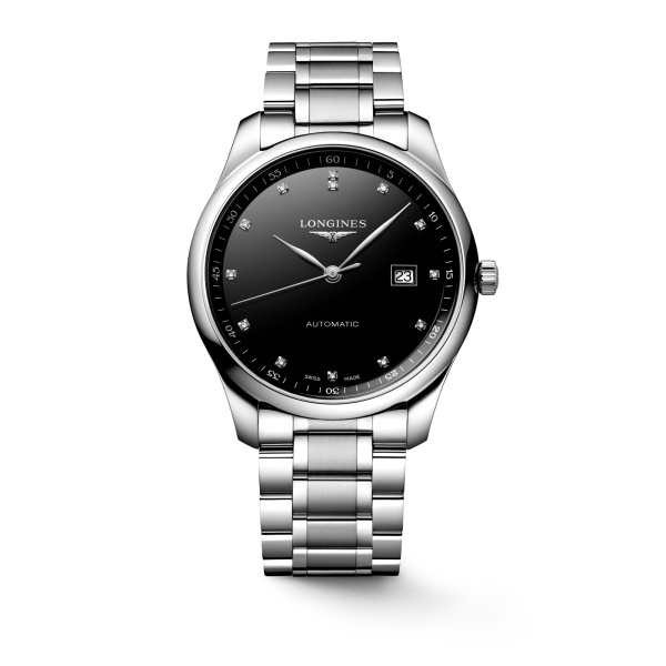 Longines L2.893.4.57.6 : Master Collection 42 Date Stainless Steel / Black - Diamond / Bracelet