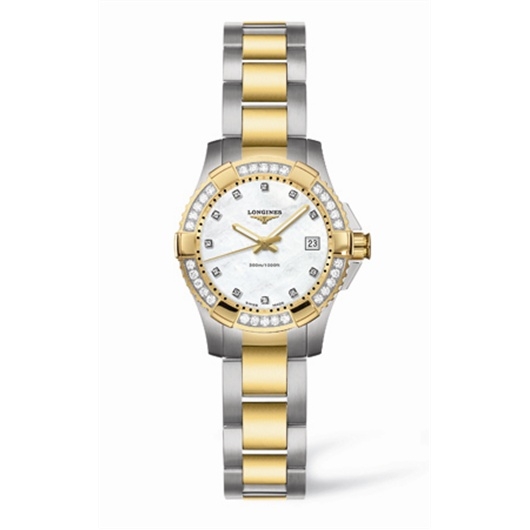 Longines L3.147.3.97.7 : Hydroconquest Quartz 25 Two Tone Diamond