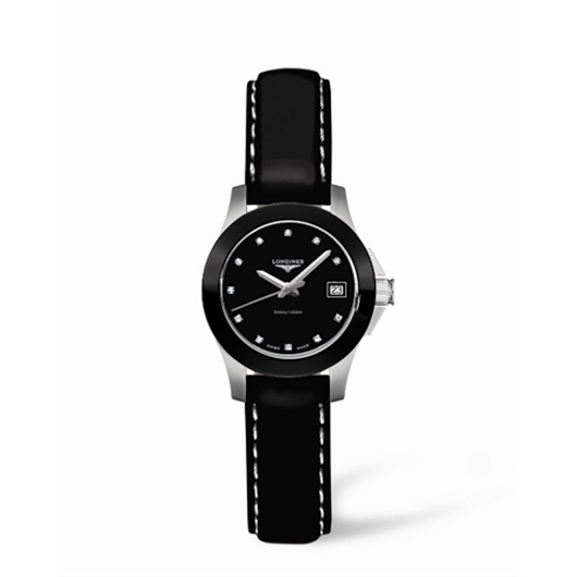 Longines L3.157.4.57.2 : Conquest Quartz 25 Ceramic
