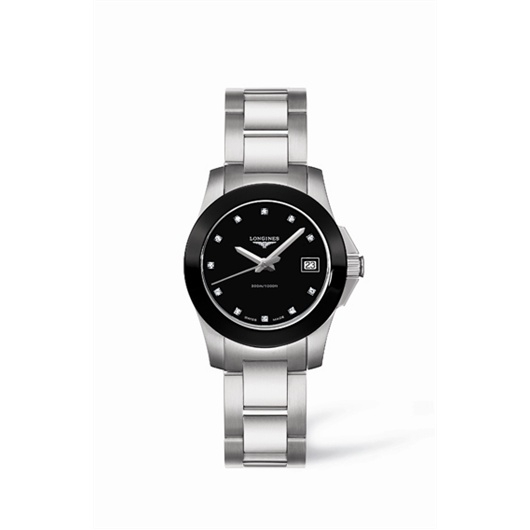 Longines L3.157.4.57.6 : Conquest Quartz 25 Ceramic