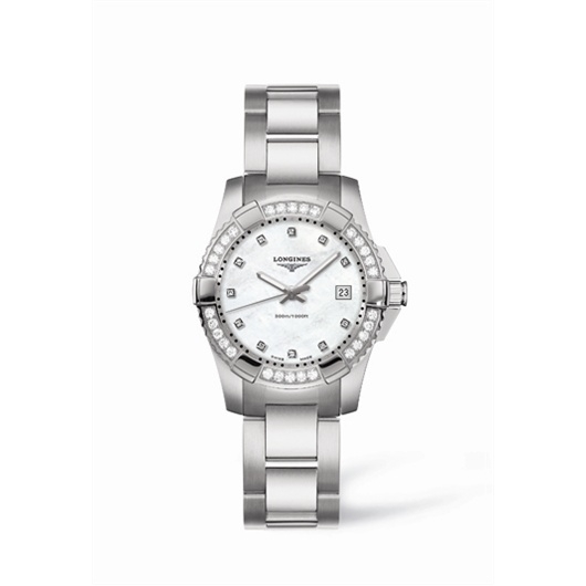 Longines L3.247.0.87.6 : Hydroconquest Quartz 29.5 Diamond MOP