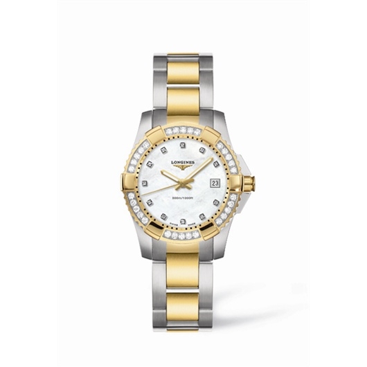 Longines L3.247.3.97.7 : Hydroconquest Quartz 29.5 Two Tone Diamond