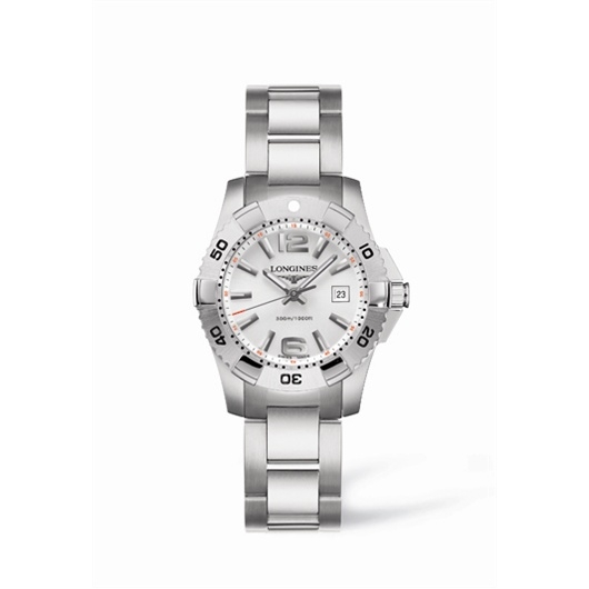Longines L3.247.4.76.6 : Hydroconquest Quartz 29.5 Silver