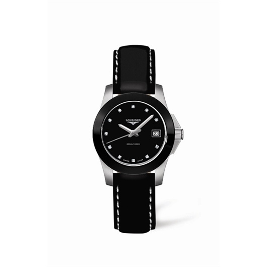 Longines L3.257.4.57.2 : Conquest 29.5 Quartz Ceramic