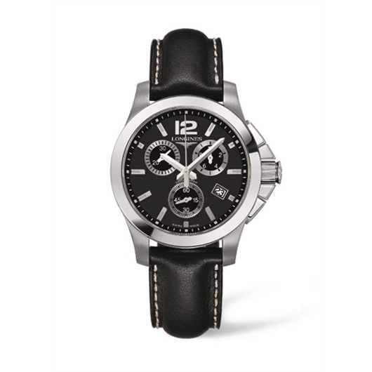 Longines L3.279.4.56.3 : Conquest Chronograph Quartz 35