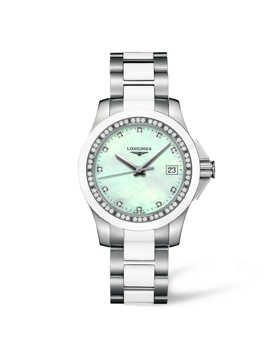 Longines L3.281.0.87.7 : Conquest 35 Quartz Ceramic Diamond
