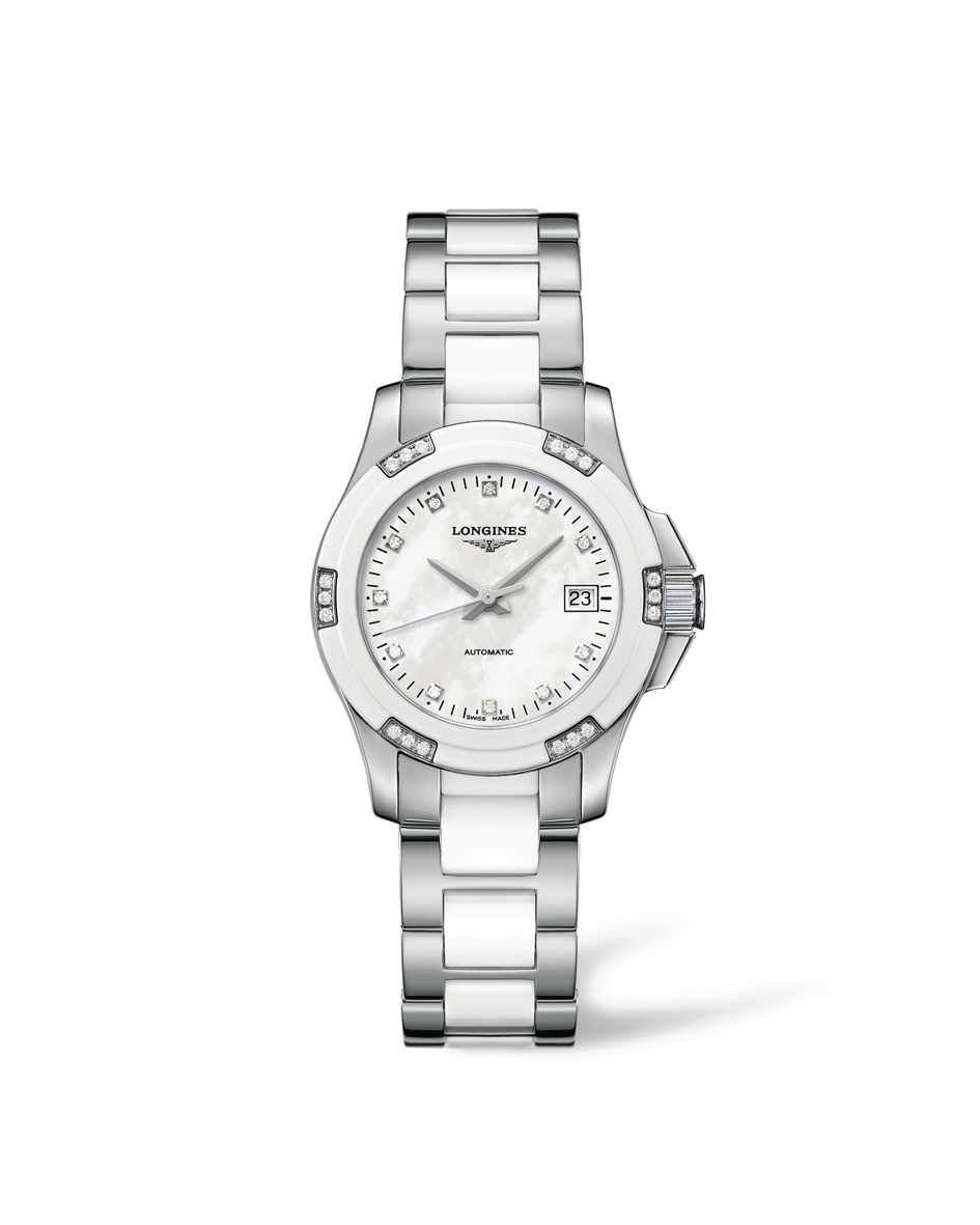 Longines L3.299.0.87.7 : Conquest Automatic 29.5 Ceramic Diamond