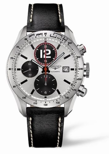 Longines L3.636.4.70.2 : GrandeVitesse Tachymeter Panda Leather
