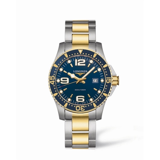 Longines L3.640.3.96.7 : Hydroconquest Quartz 39 Two Tone Blue