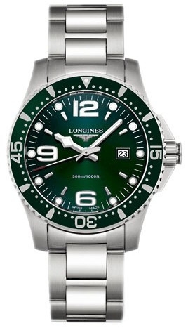 Longines L3.640.4.06.6 : Hydroconquest Quartz 39 Green