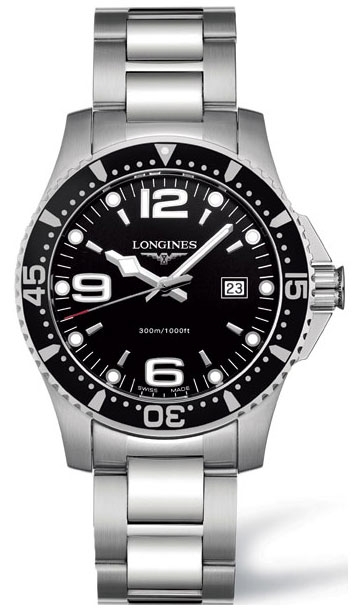 Longines L3.640.4.56.6 : Hydroconquest Quartz 39 Black