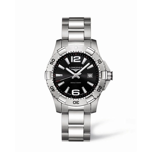 Longines L3.647.4.56.6 : Hydroconquest 39 Quartz Black