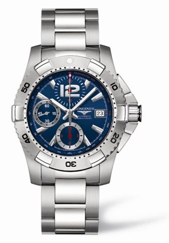 Longines L3.651.4.96.6 : Hydroconquest Chronograph Tachymeter Blue