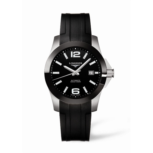 Longines L3.655.4.56.2 : Conquest Automatic 39 Ceramic