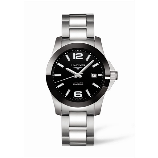 Longines L3.655.4.56.6 : Conquest Automatic 39 Ceramic