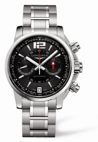 Longines L3.666.4.56.6 : Admiral Chronograph Black